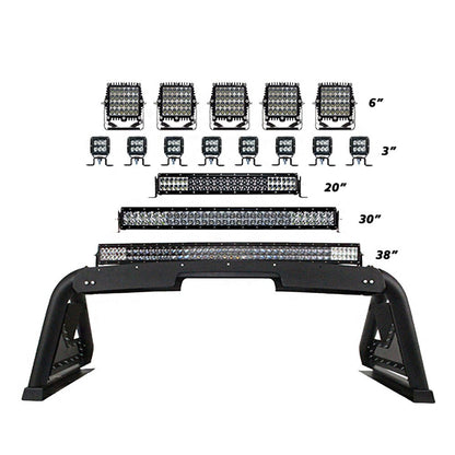 Sport Bar 2.0 with Power Actuated Retractable Light Mount 2015-2026 Colorado/Canyon 2016-2026 Toyota Tacoma Go Rhino