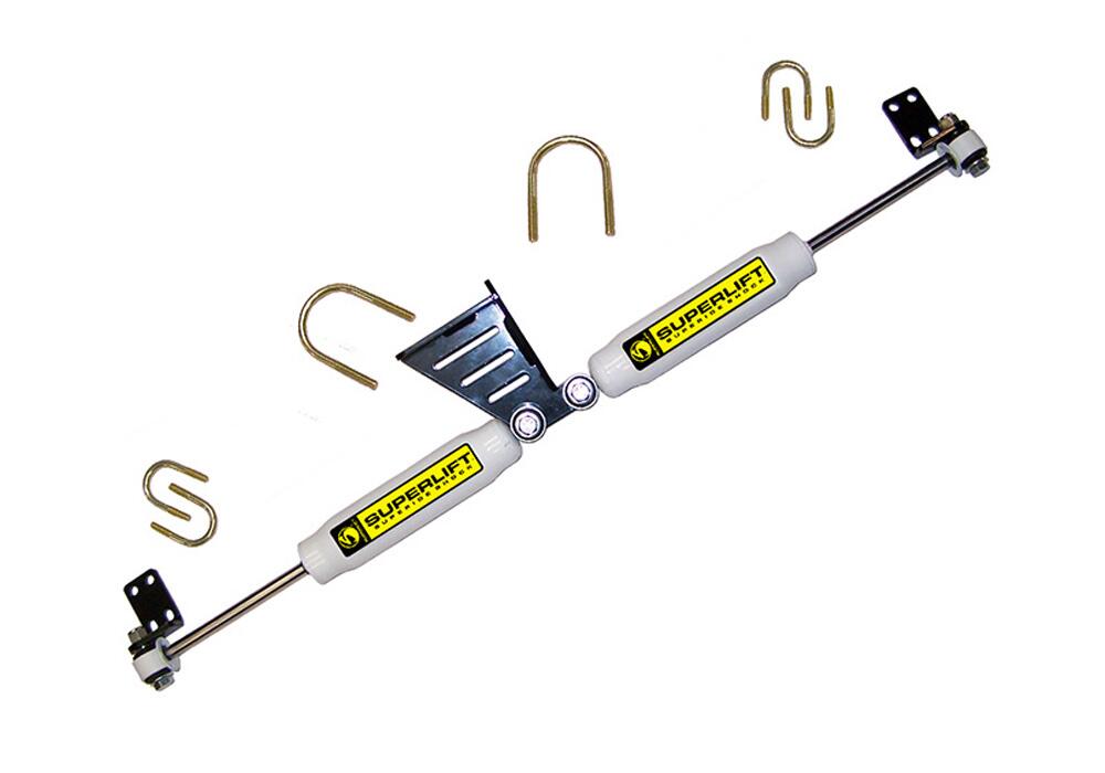 High Clearance Dual Steering Stabilizer Kit Superlift (Hydraulic) 2007-2018 Jeep Wrangler Jk Superlift