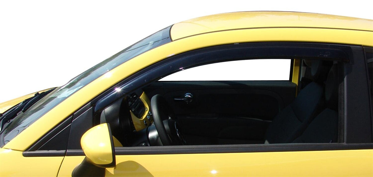 Ventvisor Deflector for 2012-2017 Fiat 500 Gucci and More Smoke Outside Mount 2 Piece AVS