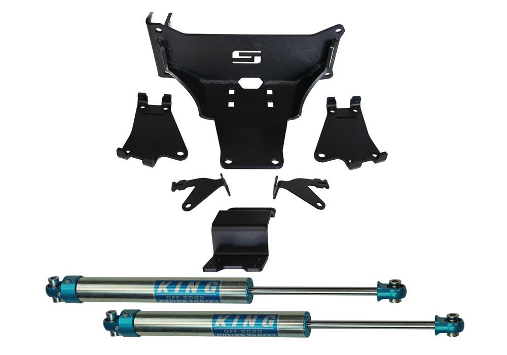 Dual Steering Stabilizer Kit with King 2.0 Shocks 2005-2022 Ford F-250/350 4WD No Lift Required Superlift