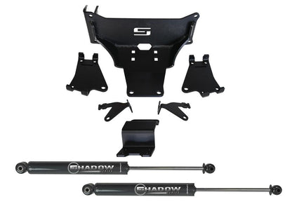 Dual Steering Stabilizer Kit with Superlift Shocks 2005-2022 Ford F-250/350 4WD No Lift Required Superlift