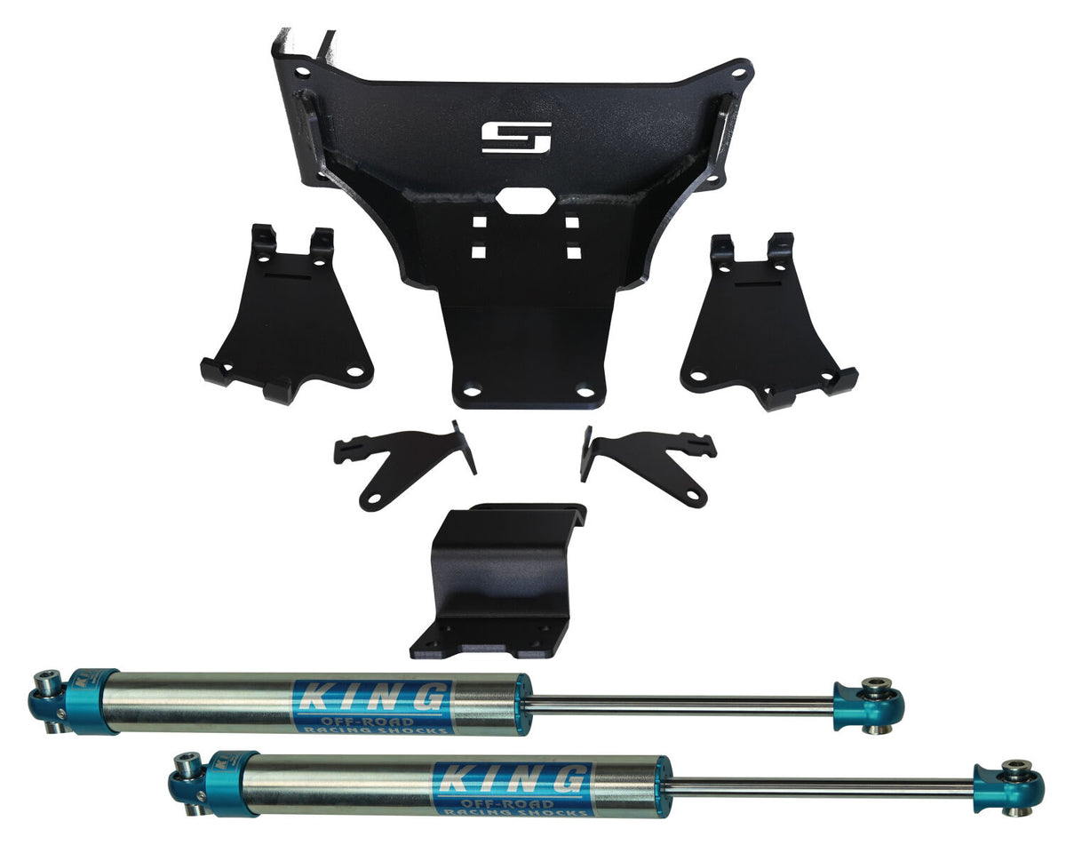 Dual Steering Stabilizer Kit with King 2.0 shocks 2023-2025 Ford F-250/350 No lift required Superlift