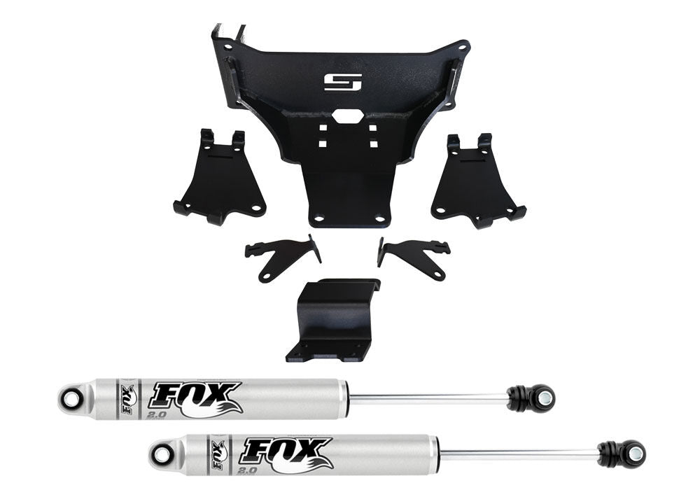 Dual Steering Stabilizer Kit Fox 2.0 Cylinders 2017-2025 Ford F-450/550 4WD Superlift