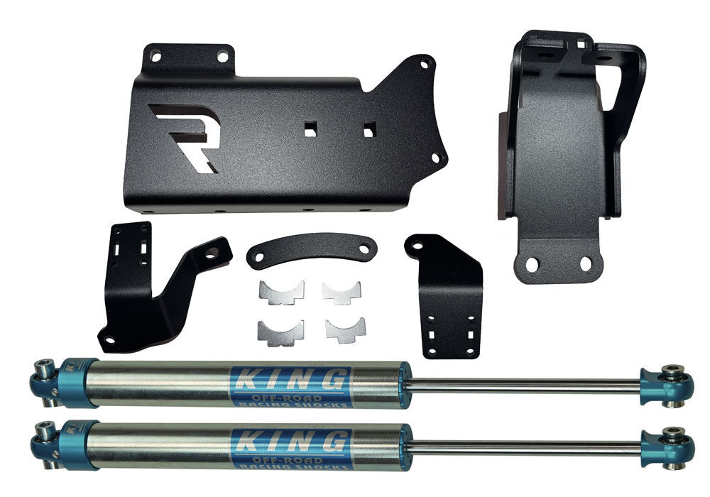 Dual Steering Stabilizer Kit King Cylinders 2014-2025 Dodge Ram 2500/3500 4WD No Lift Required Superlift