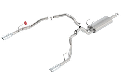 Borla 09-13 Dodge RAM 1500 5.7L CC/SB w/Fact Sngl Exhaust C/B 3x2.5in Single Round Rolled Split Rear