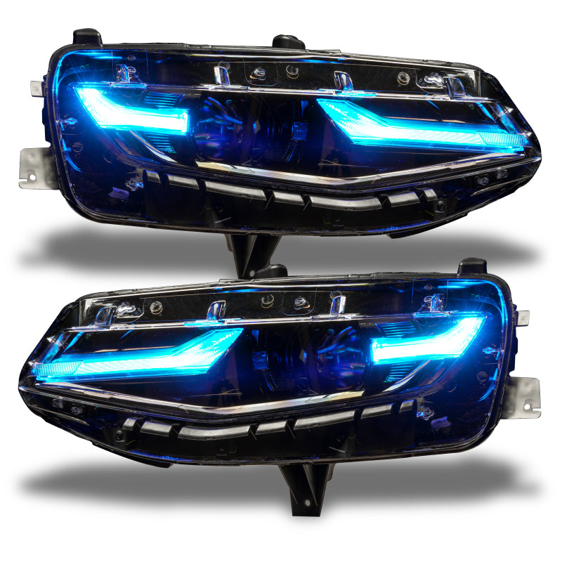 Oracle 19-21 Chevy Camaro LS/LT RGB+A Headlight DRL Kit - ColorSHIFT w/ RF Controller