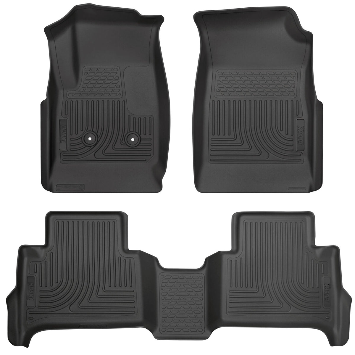 Weatherbeater Front & 2nd Seat Floor Liners For 2015-2022 Colorado/Canyon Husky Liners
