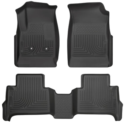 Weatherbeater Front & 2nd Seat Floor Liners For 2015-2022 Colorado/Canyon Husky Liners
