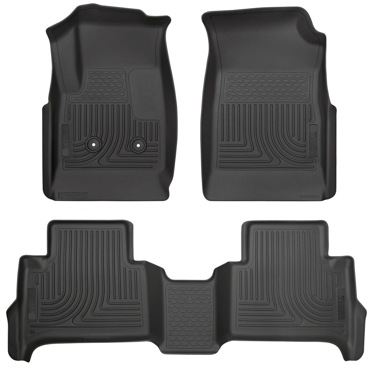 Weatherbeater Front & 2nd Seat Floor Liners For 2015-2022 Colorado/Canyon Husky Liners