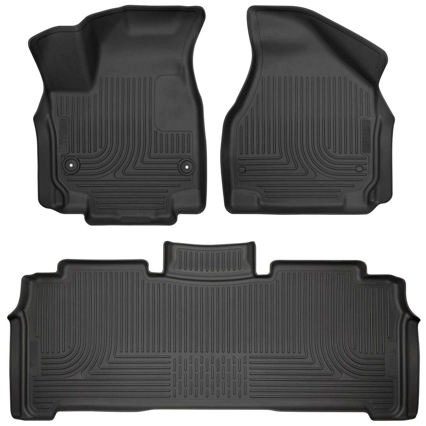 Weatherbeater Front & 2nd Seat Floor Liners For 2017-2025 Pacifica/Voyager Husky Liners