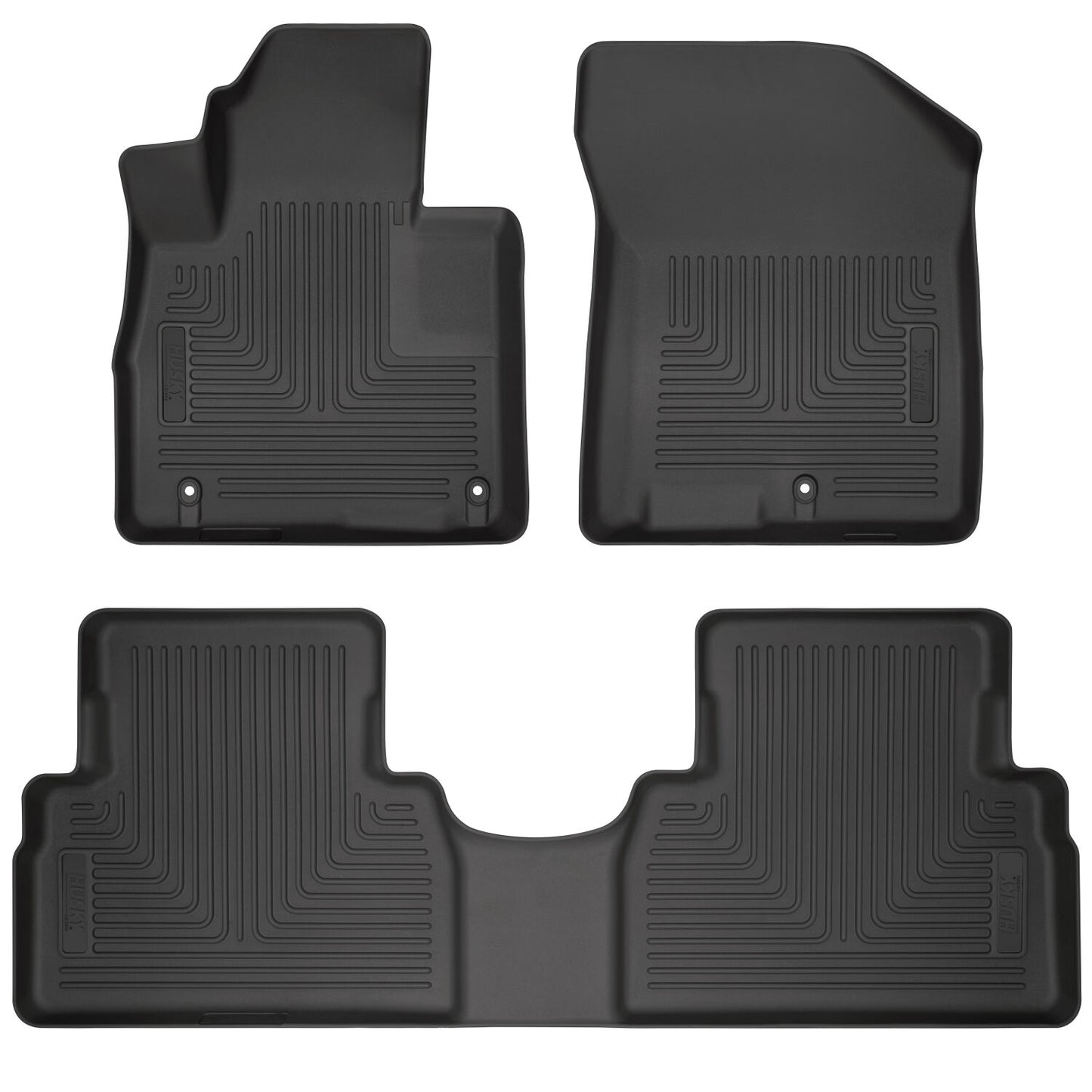Weatherbeater Front & 2nd Seat Floor Liners For 2019-2020 Santa Fe Husky Liners