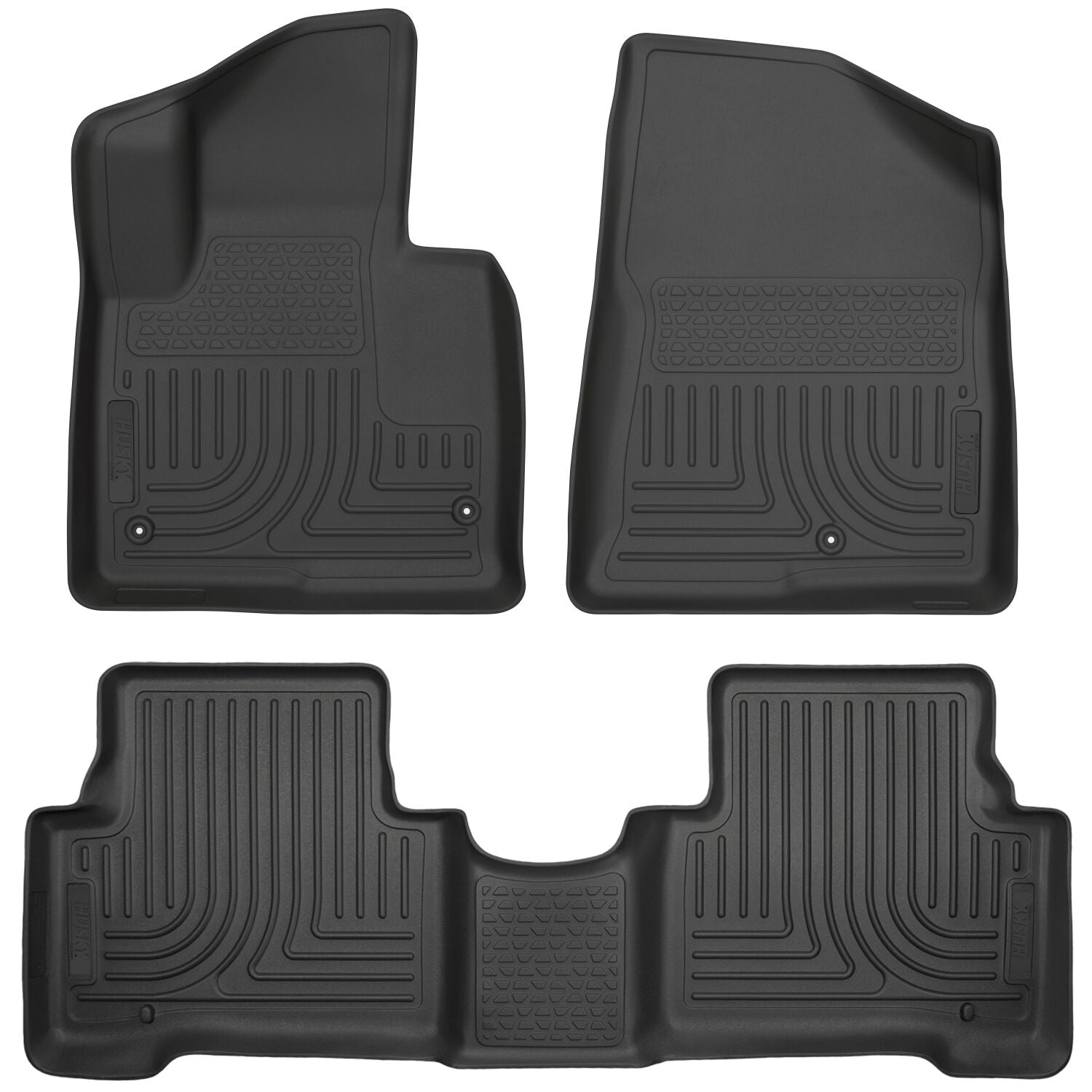Weatherbeater Front & 2nd Seat Floor Liners For 2013-2018 Santa Fe Sport Husky Liners