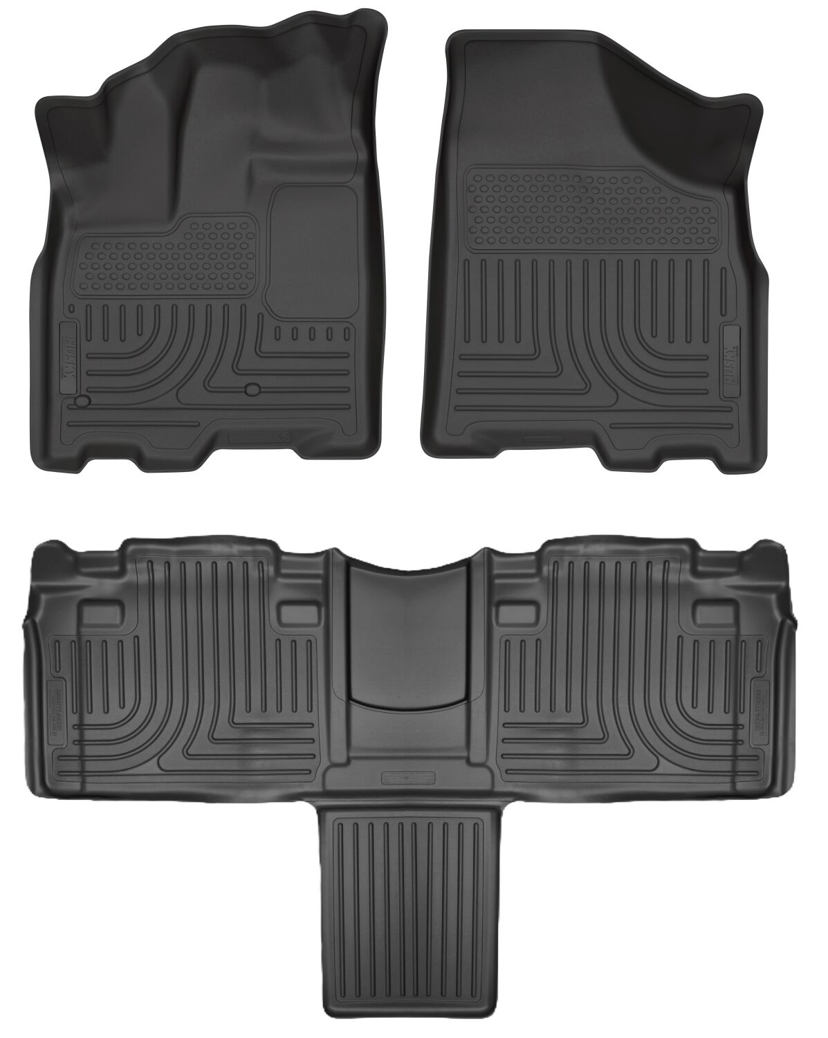 Weatherbeater Front & 2nd Seat Floor Liners For 2011-2020 Sienna Husky Liners