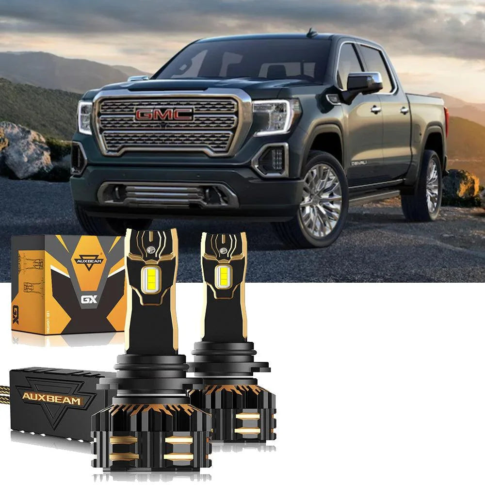 For 2000-2002 GMC Sierra 1500 9005 9006 LED Headlight Bulbs Bundle