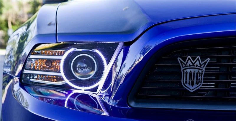 Oracle 13-14 Ford Mustang LED Projector Headlight Halo Kit - Green