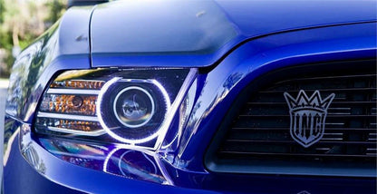 Oracle 13-14 Ford Mustang LED Projector Headlight Halo Kit - Green