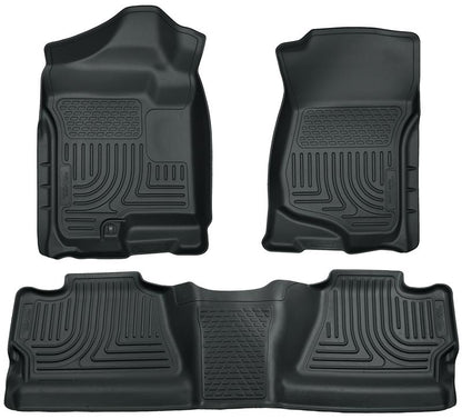 Husky Liners 07-12 Chevy Silverado/GMC Sierra Crew Cab WeatherBeater Combo Gray Floor Liners