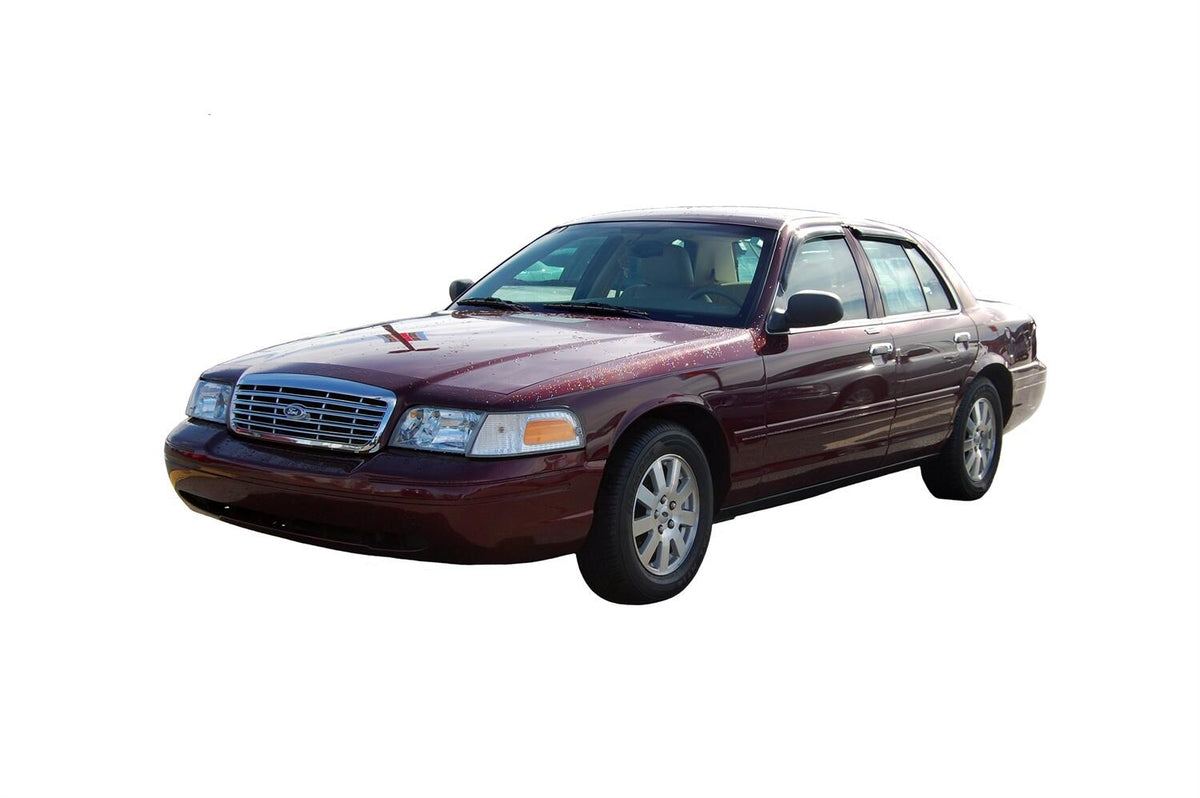 Ventvisor Deflector for 1992-2011 Ford Crown Victoria/Mercury Grand Marquis Smoke Outside Mount 4 Piece AVS