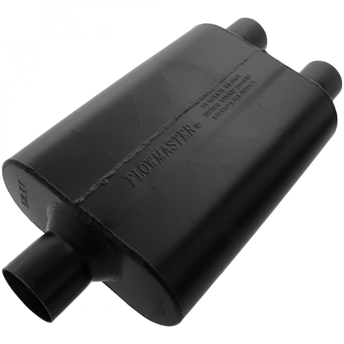 Super 44 Series Chambered Muffler Super 44 2.50 Center In 2.25 Dual Out Aggressive Sound Flowmaster
