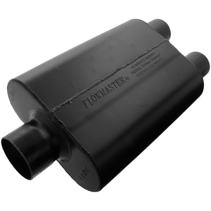 Super 44 Series Chambered Muffler Super 44 3.00 Center In 2.50 Dual Out Aggressive Sound Flowmaster