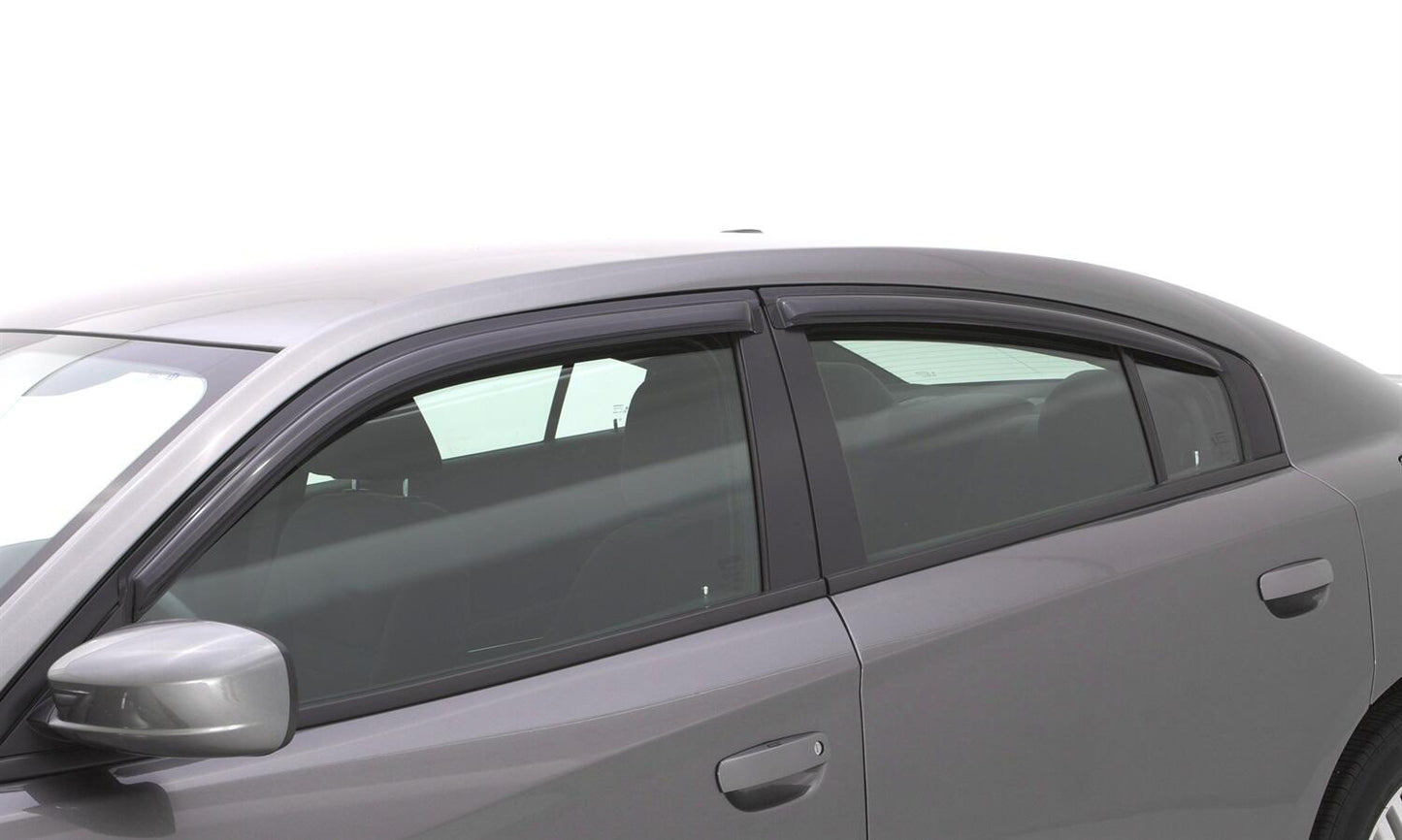 Ventvisor Deflector for 2011-2023 Dodge Charger Smoke Outside Mount 4 Piece AVS