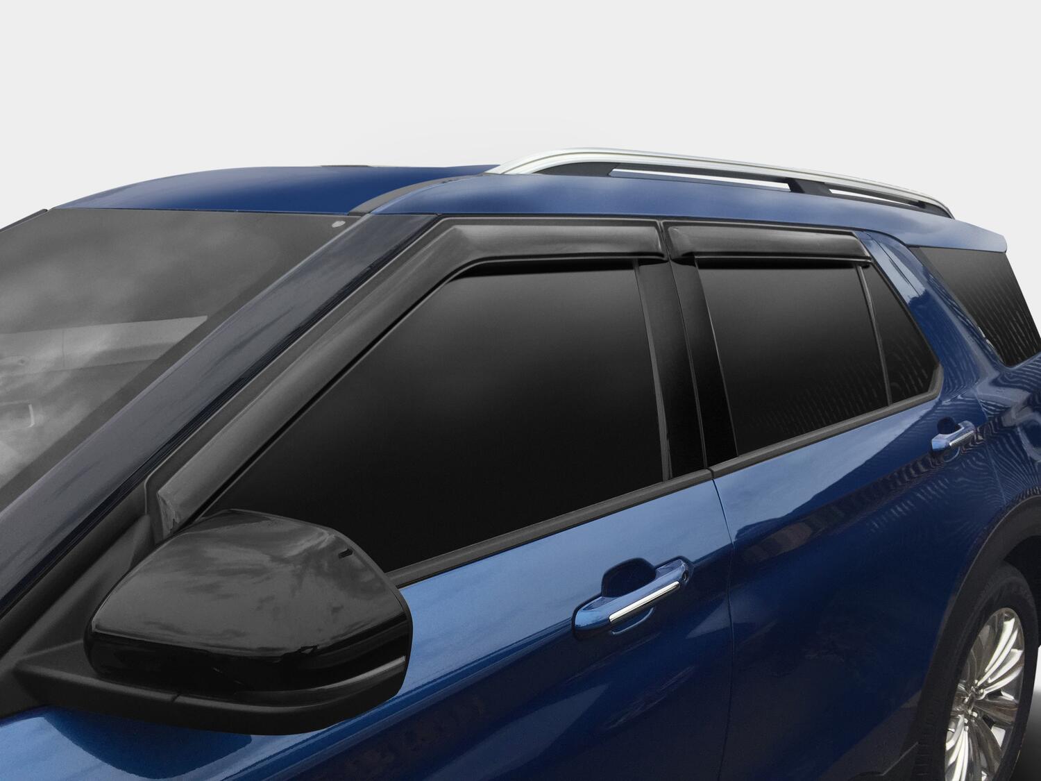Ventvisor Deflector for 2020-2026 Ford Explorer Smoke Outside Mount 4 Piece AVS