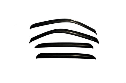 Ventvisor Deflector for 2000-2007 GMC Sierra 1500 and More Crew Cab Pickup Smoke Outside Mount 4 Piece AVS