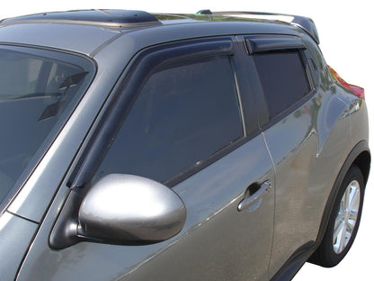 Ventvisor Deflector for 2011-2017 Nissan Juke Smoke Outside Mount 4 Piece AVS
