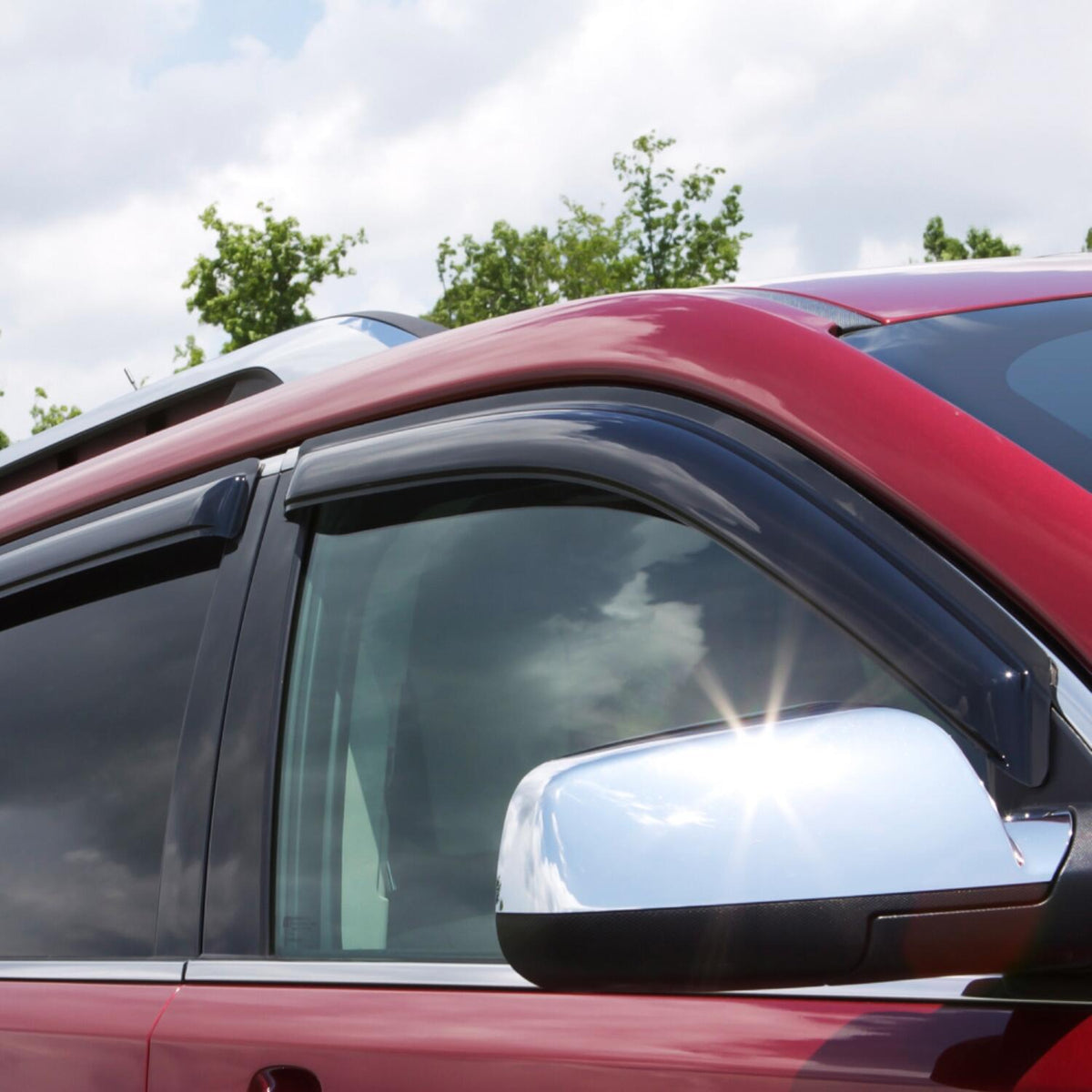 Ventvisor Deflector for 2022-2025 Jeep Wagoneer/Wagoneer L Smoke Outside Mount 4 Piece AVS