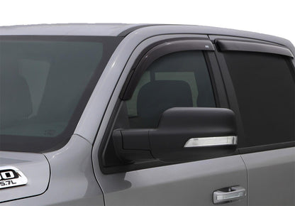 Ventvisor Deflector for 2019-2024 Ram 1500 Crew Cab Pickup Smoke Outside Mount 4 Piece AVS