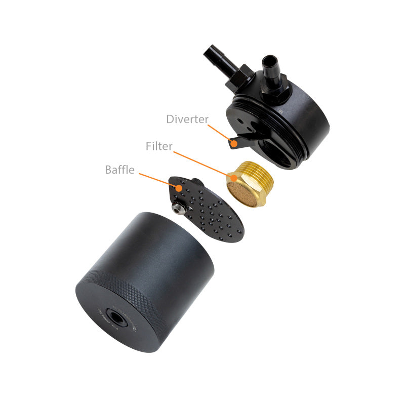 Mishimoto 12-18 Jeep Wrangler JK Baffled Oil Catch Can Kit - Black