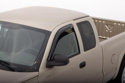 Ventvisor Deflector for 2000-2004 Dodge Dakota Quad Cab Pickup Smoke Outside Mount 4 Piece AVS