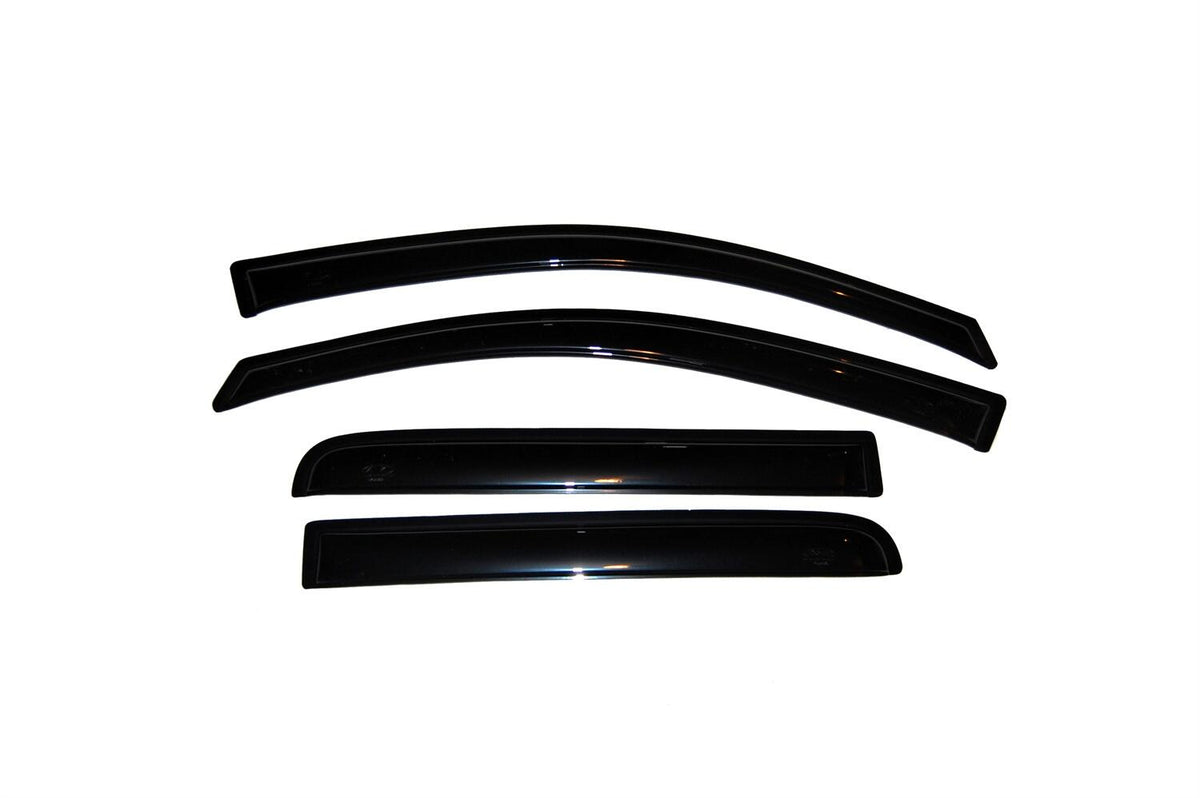 Ventvisor Deflector for 2004-2015 Nissan Titan and More Crew Cab Pickup Smoke Outside Mount 4 Piece AVS