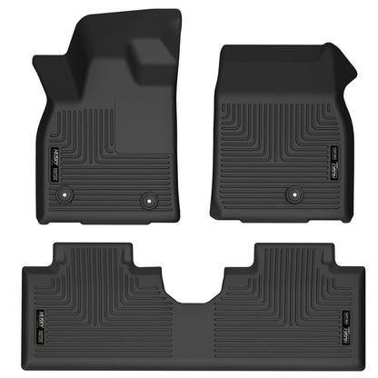 Weatherbeater Front & 2nd Seat Floor Liners For 2021-2025 Mustang Mach-E Husky Liners