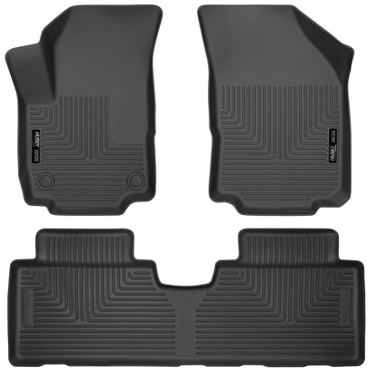 Weatherbeater Front & 2nd Seat Floor Liners For 2018-2024 Terrain Husky Liners