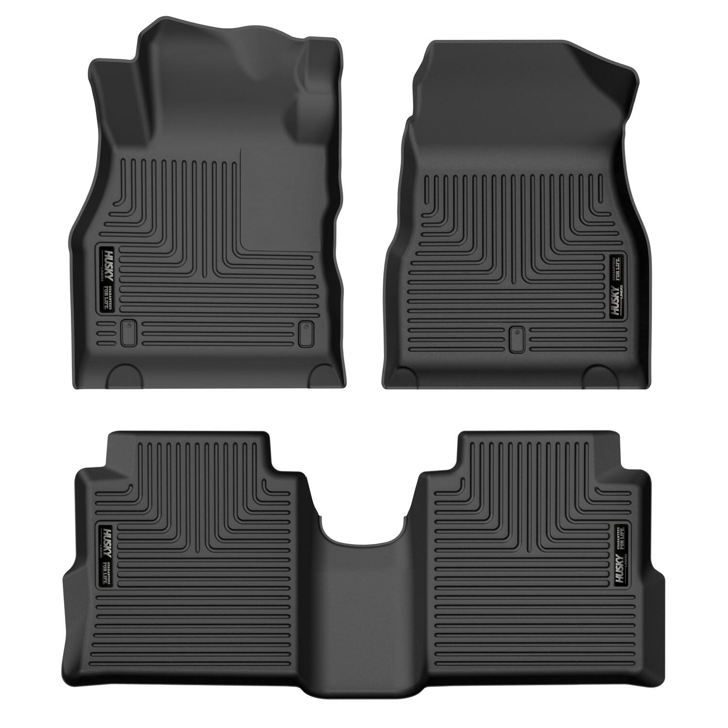 Weatherbeater Front & 2nd Seat Floor Liners For 2018-2024 Kicks Husky Liners