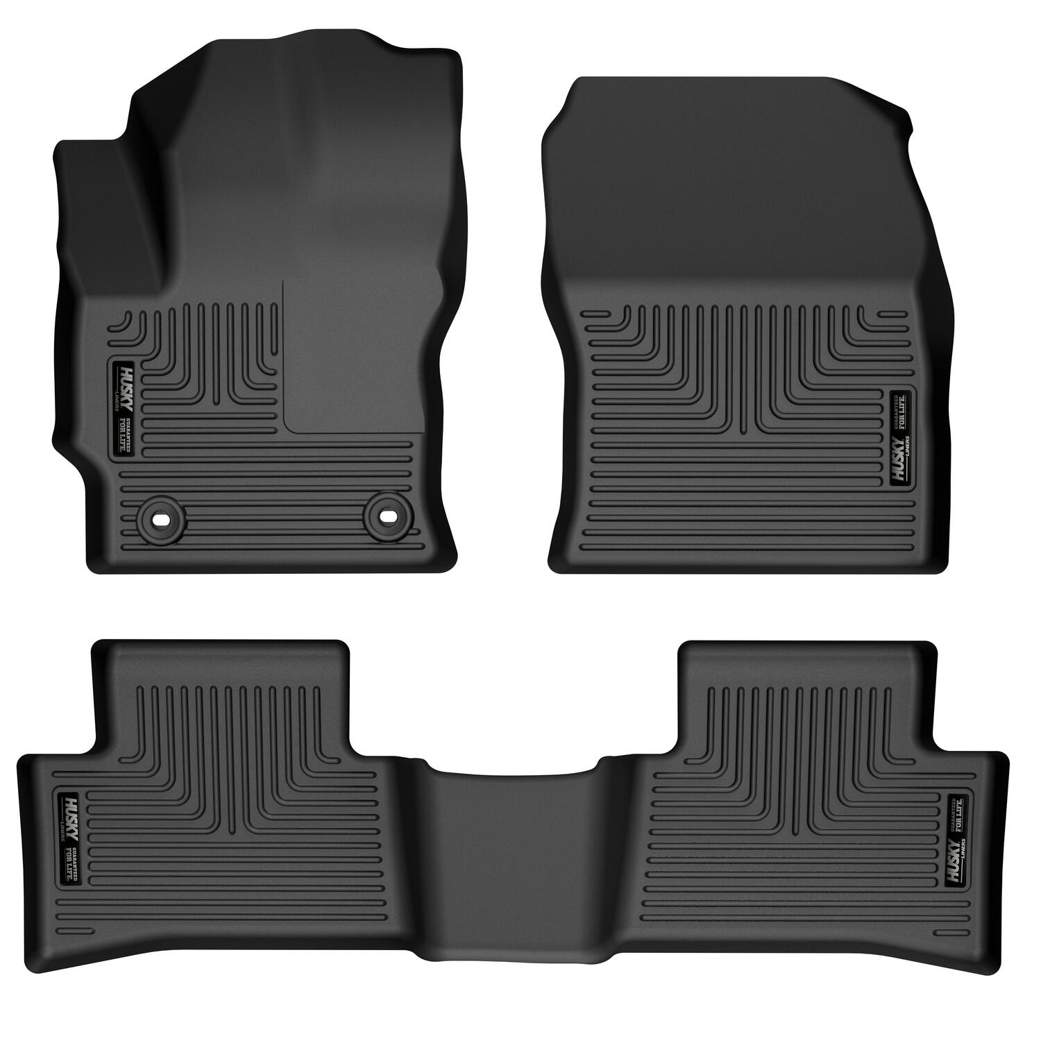 Weatherbeater Front & 2nd Seat Floor Liners For 2022-2025 Corolla Cross Husky Liners