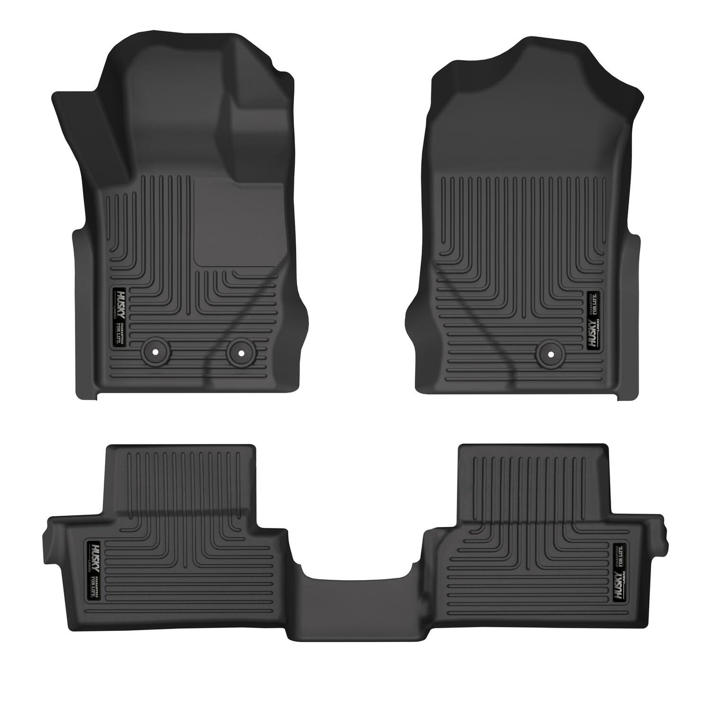 Weatherbeater Front & 2nd Seat Floor Liners For 2021-2024 Bronco Husky Liners