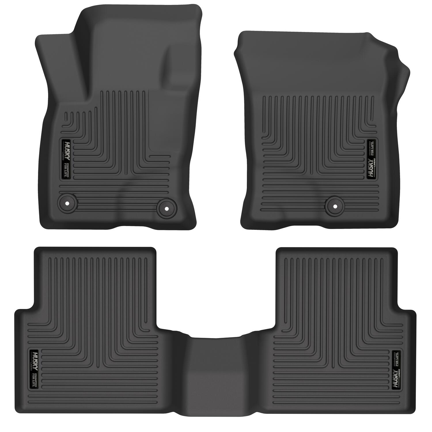 Weatherbeater Front & 2nd Seat Floor Liners For 2021-2024 Bronco Sport Husky Liners