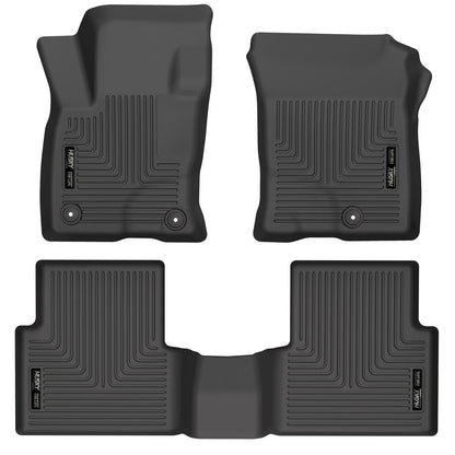 Weatherbeater Front & 2nd Seat Floor Liners For 2021-2024 Bronco Sport Husky Liners