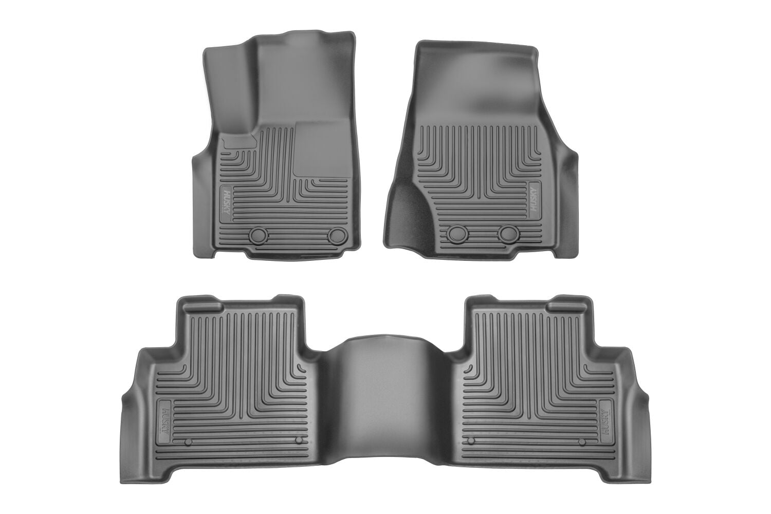 Weatherbeater Front & 2nd Seat Floor Liners For 2022-2025 Jeep Grand Cherokee Husky Liners