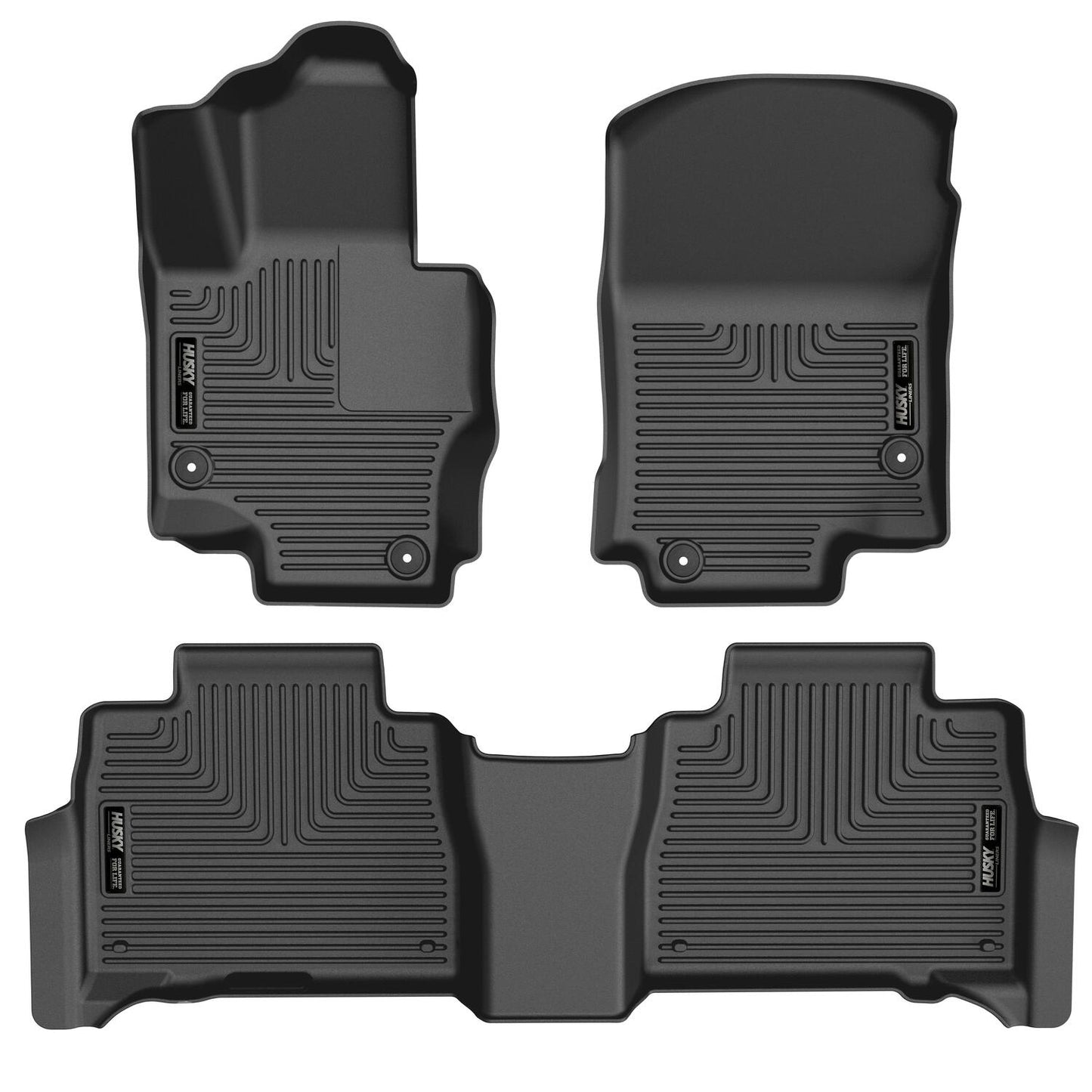 Weatherbeater Front & 2nd Seat Floor Liners For 2020-2024 GLE350, GLE450 SUV, GLE63 AMG S SUV Husky Liners