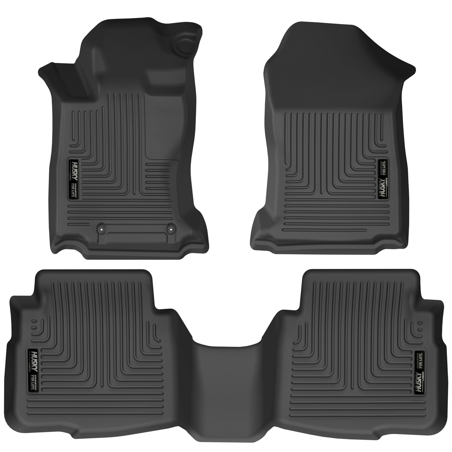 Weatherbeater Front & 2nd Seat Floor Liners For 2020-2025 Legacy/Outback Husky Liners