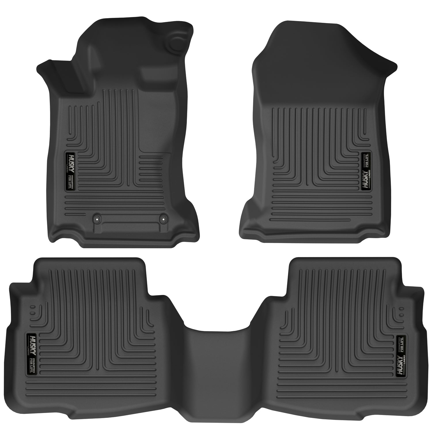 Weatherbeater Front & 2nd Seat Floor Liners For 2020-2025 Legacy/Outback Husky Liners
