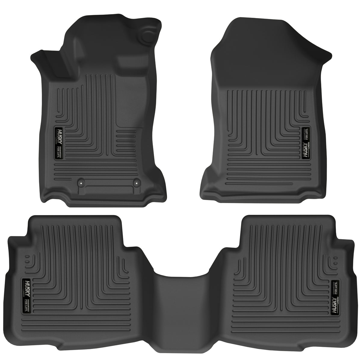 Weatherbeater Front & 2nd Seat Floor Liners For 2020-2025 Legacy/Outback Husky Liners