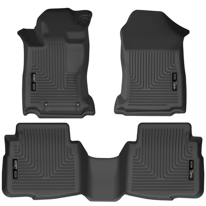 Weatherbeater Front & 2nd Seat Floor Liners For 2020-2025 Legacy/Outback Husky Liners