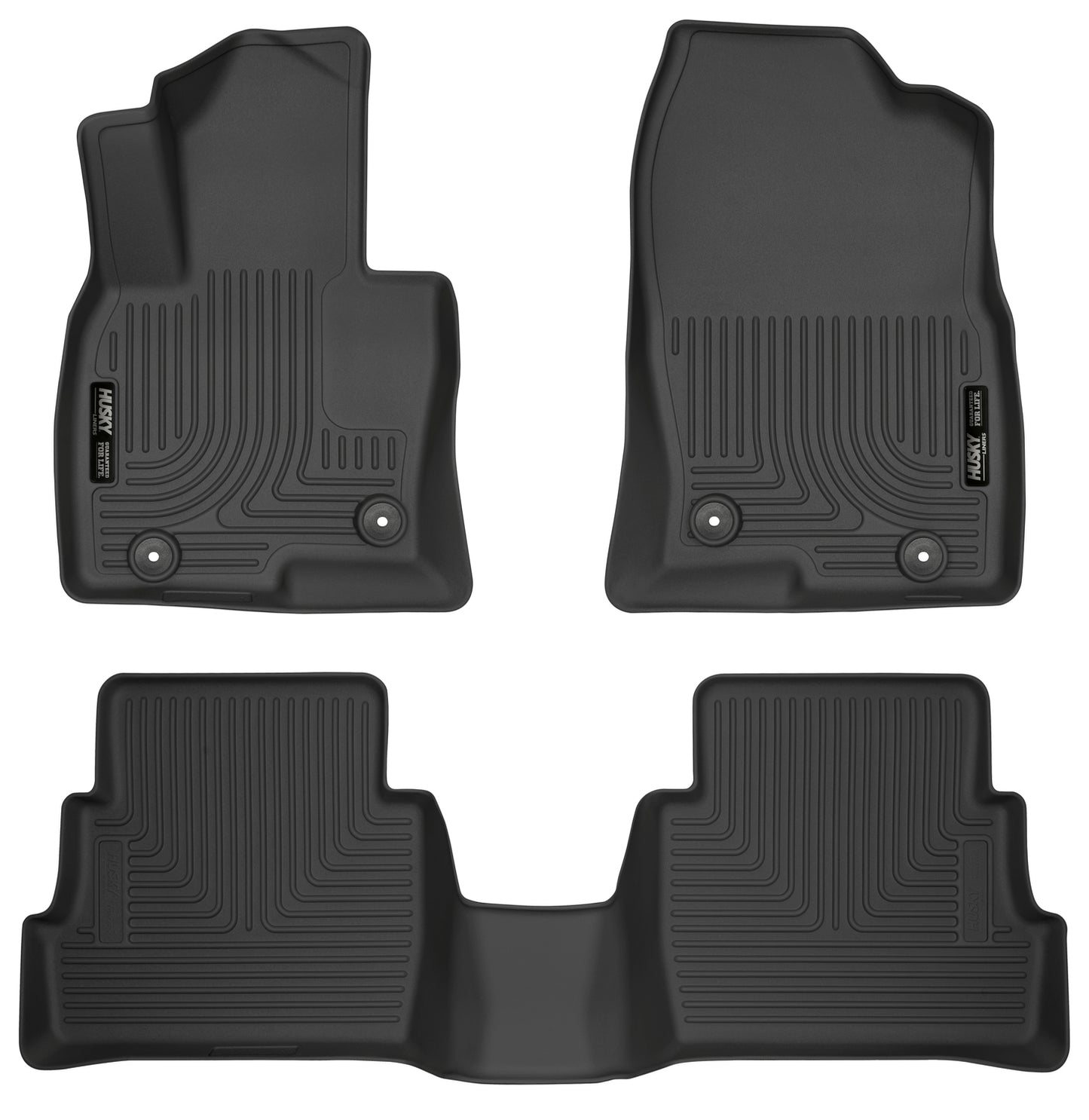 Weatherbeater Front & 2nd Seat Floor Liners For 2017-2025 CX-5 Husky Liners