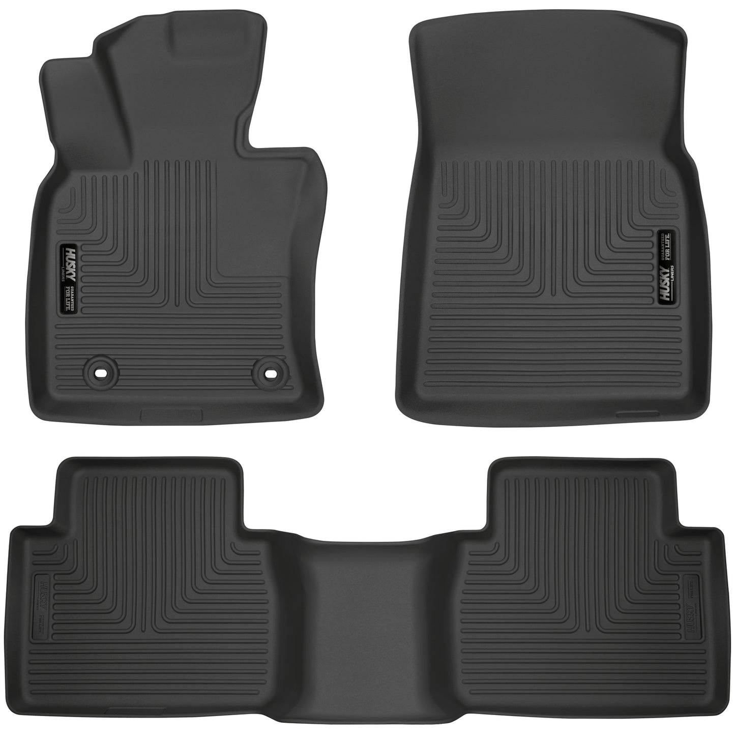 Weatherbeater Front & 2nd Seat Floor Liners For 2018-2024 Camry Husky Liners