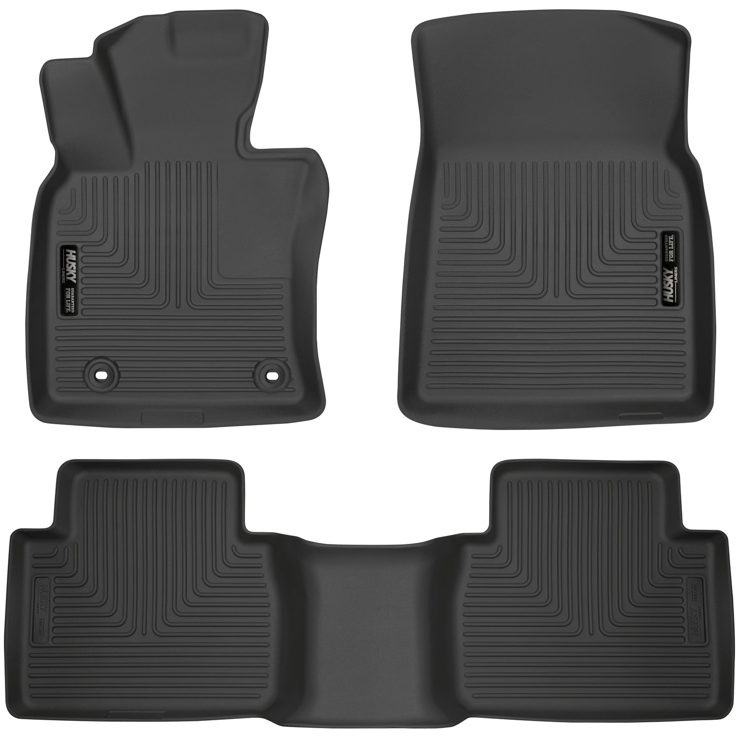 Weatherbeater Front & 2nd Seat Floor Liners For 2018-2024 Camry Husky Liners