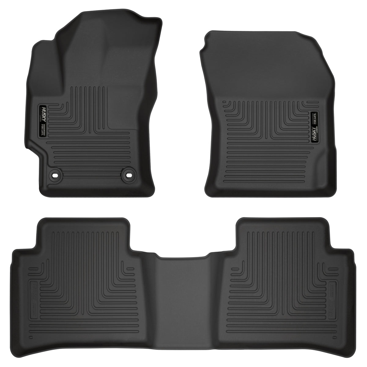 Weatherbeater Front & 2nd Seat Floor Liners For 2020-2025 Corolla Husky Liners